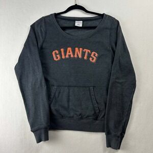 MLB San Francisco Giants Baseball Spellout Logo Women's Sweatshirt‎ Size S Gray